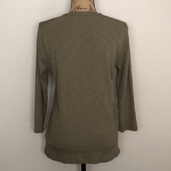 Lauren Ralph Lauren 3/4 Sleeve Pocket Shirt - Picture 2 of 11